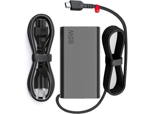 Lenovo New Slim 65W USB C Laptop Charger Compatible with Lenovo Laptop and Thinkpad/Yoga/Chromebook USB Type C Power Adapter