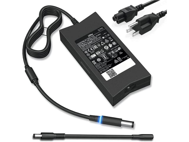 Dell 130W Laptop Charger for Dell XPS Inspiron Precision Power Cord 130W Laptop Charger for Dell XPS 15 Inspiron 7559 Precision 5510 Docking Station...