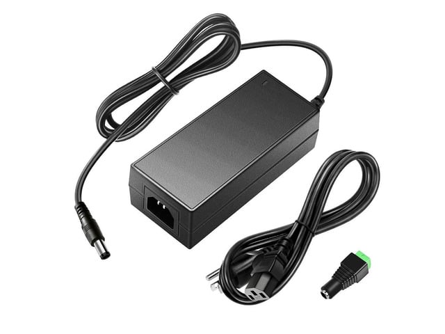 12V 5A 60W Power Supply Adapter AC DC Converter 100V~240V to 12 Volt 5 Amp Transformer 5.5x2.5mm Plug for 5050 3528 LED Strip Light 3D Printer LED...
