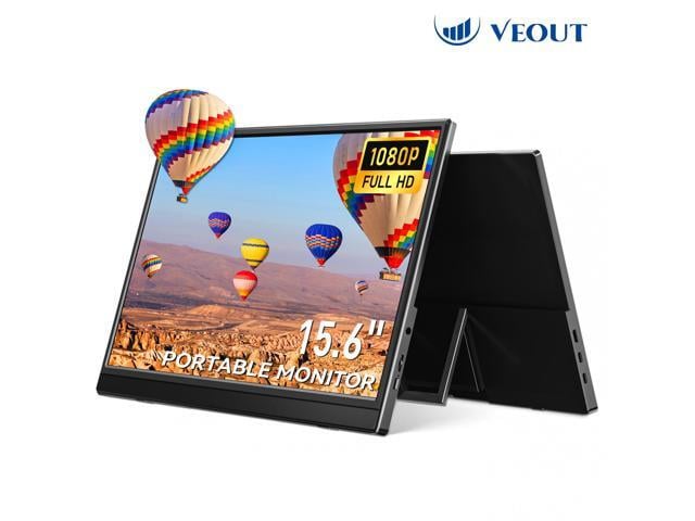 15.6 Inch FHD 1080P Portable Monitor IPS HDR Display USB-C/HDMI Gaming Monitor with Premium Smart Cover, Screen Protector & Speakers ...