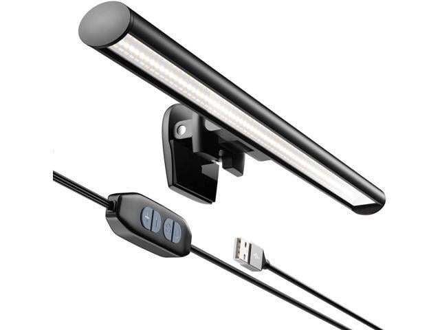 Portable Laptop Monitor Light Bar, USB Connection e-Reading LED Task Lamp, 3 Color Temperature Settings, 10 Levels Brightness Adjustment, No...