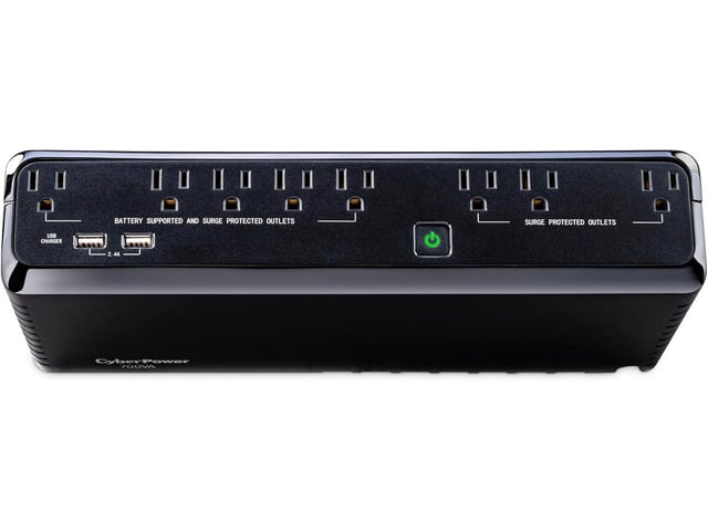 CyberPower SL700U Standby UPS Battery Backup and Surge Protector Surge Protector, 700VA/370W, 8 Outlets, Slim Profile, UL Certified