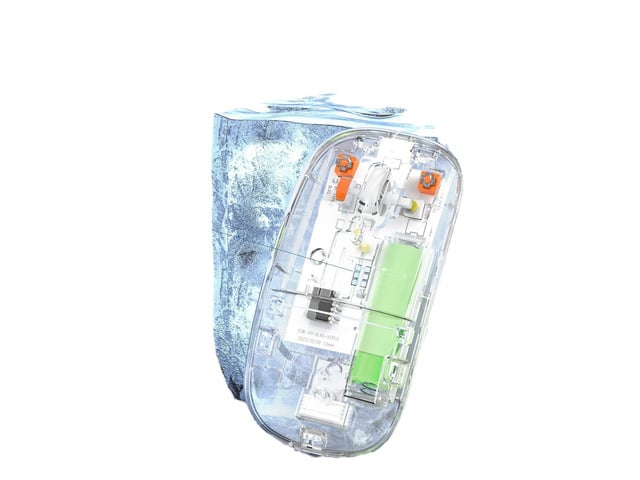 Transparent Wireless Mouse Dual Mode 2.4G Bluetooth Gaming Mouse Rechargeable Mice Ergonomic mouse