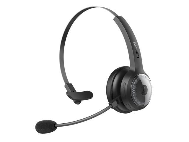 Bluetooth Headset, Wireless Headset with Microphone & Mute Button, 60Hrs Talk Time, On-Ear AI Noise Cancelling Headphones with Bluetooth 5.2...