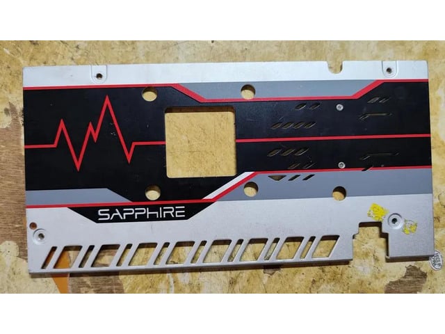 Sapphire RX470 RX480 graphics card backplate 1 backplate 2