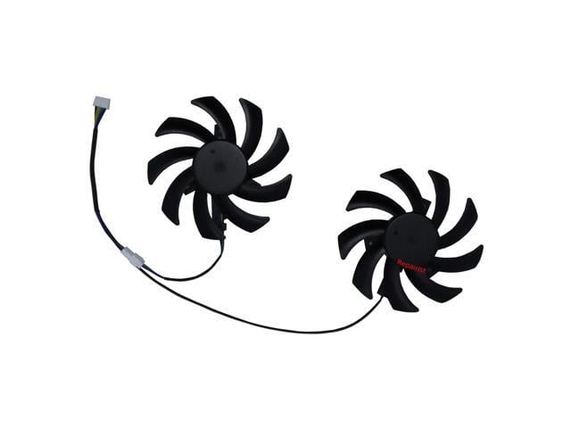 Graphics card fan, GPU VGA cooler, suitable for RTX 3060Ti 8GB, RX 6600 8GB, RX5600XT 6GB, graphics card cooling, 2 units/set, T129215SU