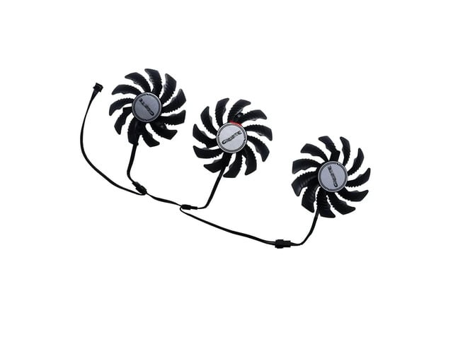 GA81S2U 3-piece GPU cooler set, suitable for RTX 2080Ti WINDFORCE, RX 5700, 5600, and 6700 XT graphics cards, can replace T128010SU.