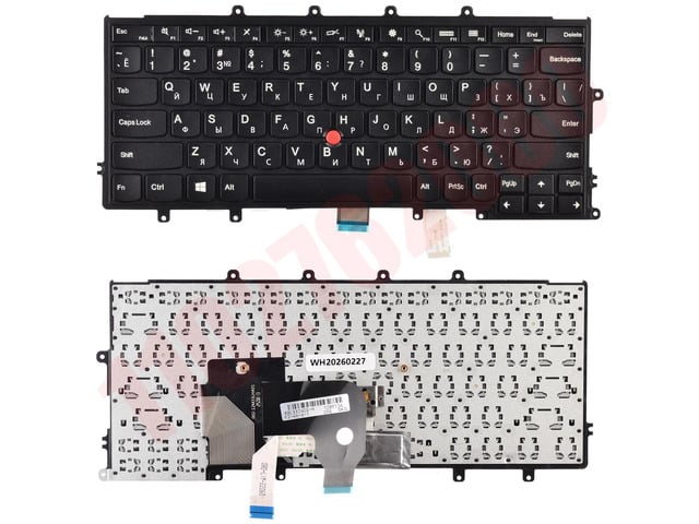 RU laptop keyboard (04Y0900 0C02291 04Y0938 0C44711) for X230S, X240, X240S, X240I, X250, and X260 models, without backlight.