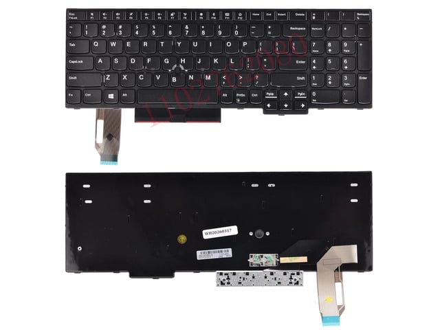 T15 P15s Gen 1 Gen 2 Laptop Keyboard (US Spec) (No Dots, US)