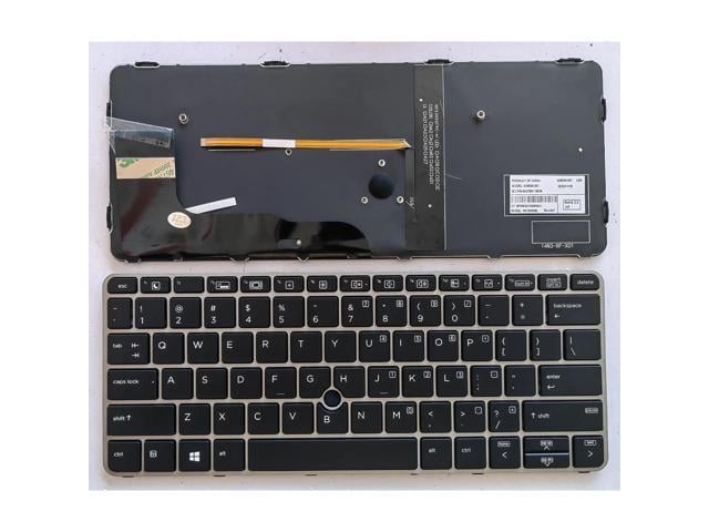 Backlit keyboard for US-spec laptops compatible with 820 G3/820 G4/725 G3/725 G4