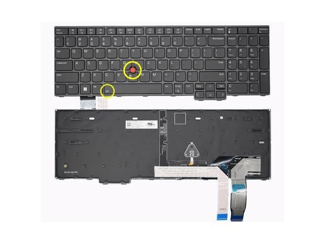 P16 Gen 1 2 5N21F39357 5N21F39320 American English Backlit Keyboard (Black)