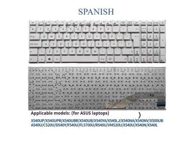 US/Japanese/British/Western/French style laptop keyboards (SPANISH) for X540YA, X540NA, X540UA, X540UAR, X540UV, X540UB, X540UP, K543U, F543U,...