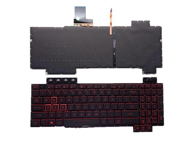 US version laptop keyboard for Gaming FX705D, FX705G, FX705A, and FX705DD models, backlit, red.