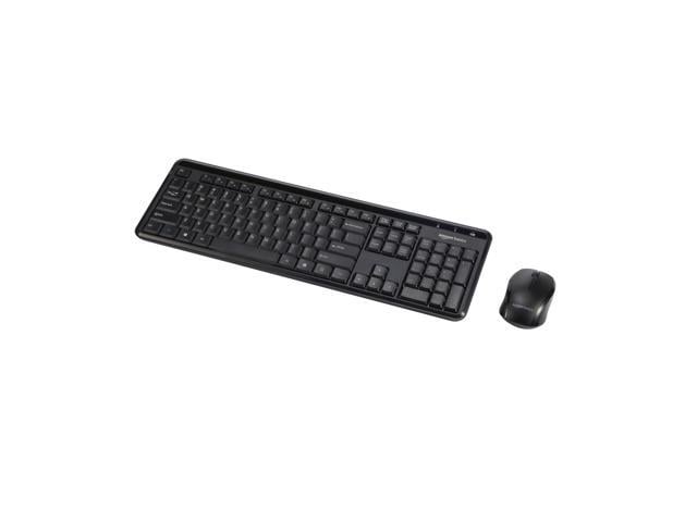 2.4GHz Wireless Keyboard and Mouse Combo Set, Quiet and Compact US Layout, Plug and Play, Unifying USB Receiver, Black