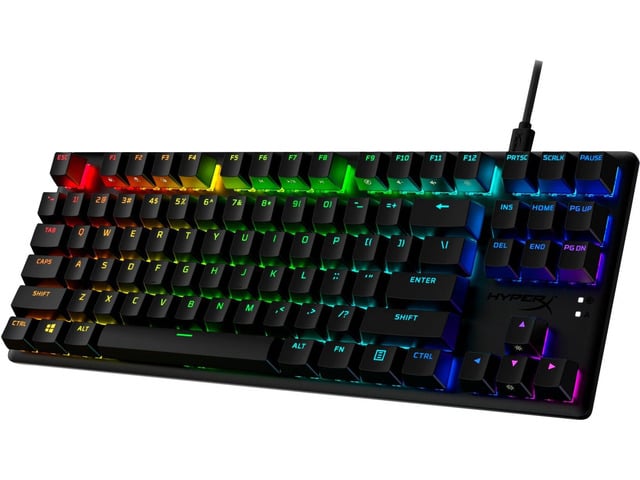 HyperX Alloy Origins Core PBT HX Red Mechanical Gaming Keyboard-639N7AA#ABA, Black