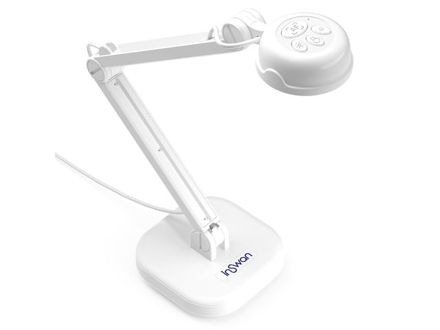 INS-1 Classic USB Document Camera/Webcam, 8MP, Built-in LED, Mic Auto Focus, Plug & Play, Compatible with Windows / Mac / Chromebook for Distance...