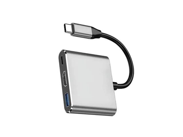 Type C to HDMIs Adapter USB3.0 Hubs PD100W Charging 4 K Resolution Compatible for Laptops Tablets phones