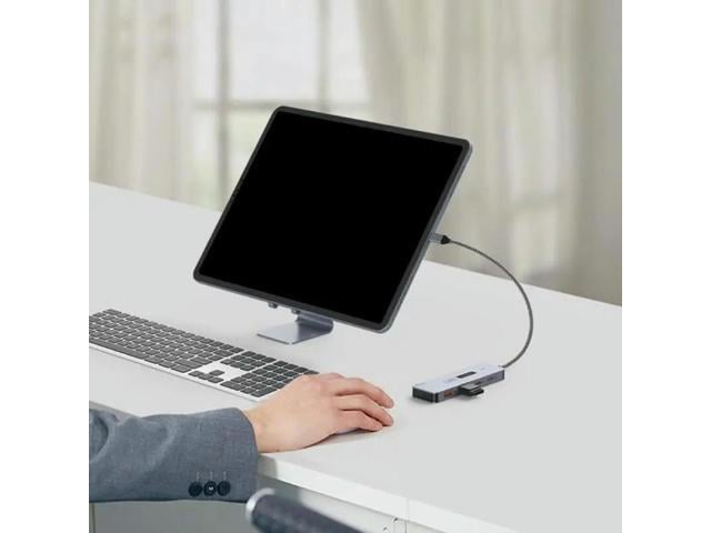 10Gbps Aluminum Type C Docking Station Adapter USB C Charging Adapter for Laptop