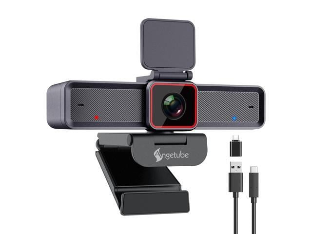 Sony Angetube 4K Webcam for PC, UHD Computer Web Camera for Desktop with 5X Zoom 1/1.5' Sony_Sensor, USB 3.0-A/C Plug & Play, 4K@30fps, 1080P@60fps,...