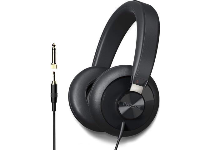 HP SHP6000 Wired Headphones Studio Monitor & Mixing DJ Stereo Headsets Over Ear Headphones Wired Noise Isolation with High Resolution Audio, Deep Bass
