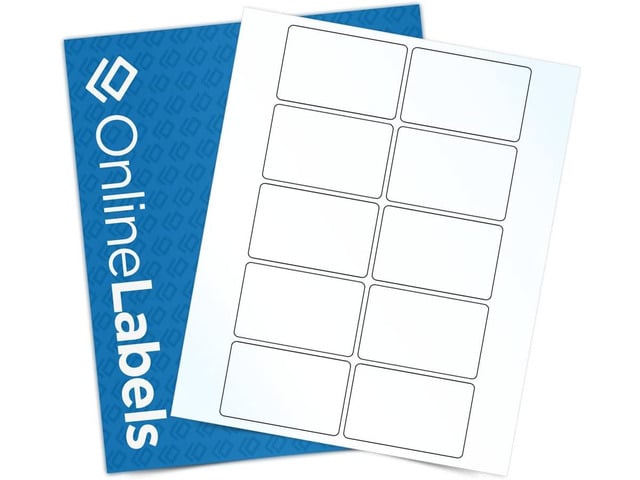 2 x 3 Clear Gloss Rectangle Labels (Inkjet Printers Only) - Pack of 1,000 Labels, 100 Sheets - OnlineLabels