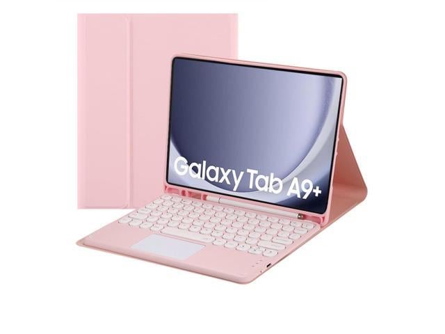 Samsung Magnetic Detachable Touch Keyboard Case with Pen Slot for Samsung Tab A9+ 11' (SM-X210/X216/X218), Pink