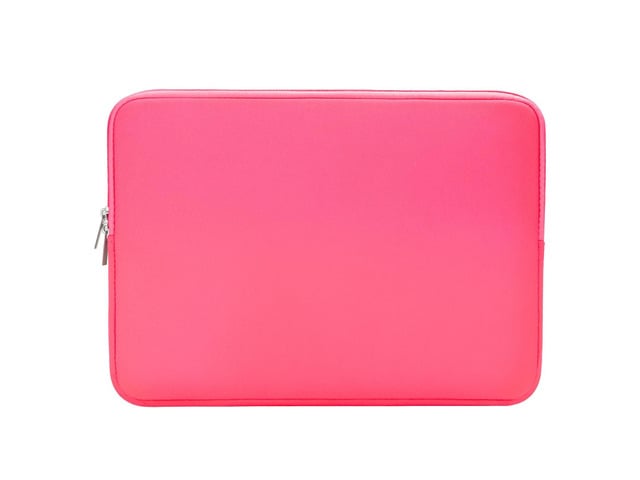 Apple Soft Zipper Protective Laptop Carrying Sleeve for 13.3' Notebooks, Tablets, Chromebooks & 14' MacBook Pro/Max M1 M2 M3 M4 M5, Bright Pink