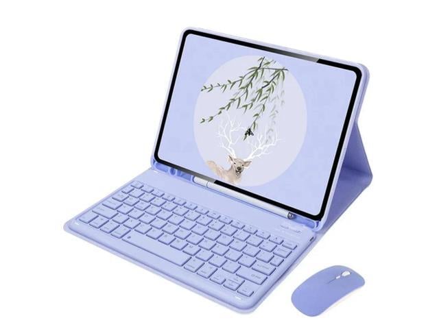 Samsung Detachable English Layout Keyboard & Mouse Folio Stand Case with Pencil Holder for Samsung Galaxy Tab A7 10.4 Inch 2020/2022...