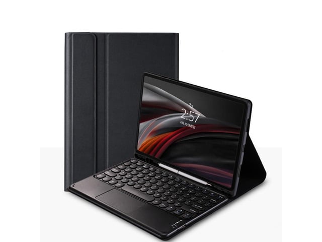 Trackpad Keyboard Case with Pen Holder for iPad 9.7' 5th/6th Gen 2017/2018, iPad Pro 9.7, iPad Air 2/Air (Black)