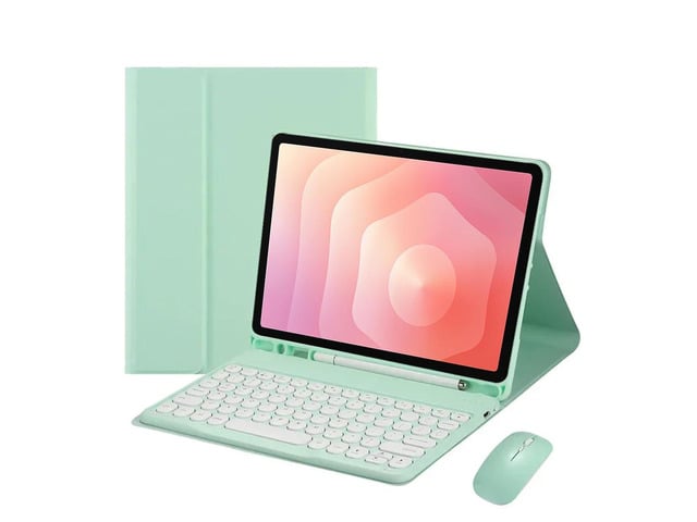 Samsung Detachable Round Key Bluetooth Keyboard Case for Samsung Galaxy Tab S11 11' (SM-X730/SM-X736B), Rechargeable US English Keyboard with Pencil Slot &...
