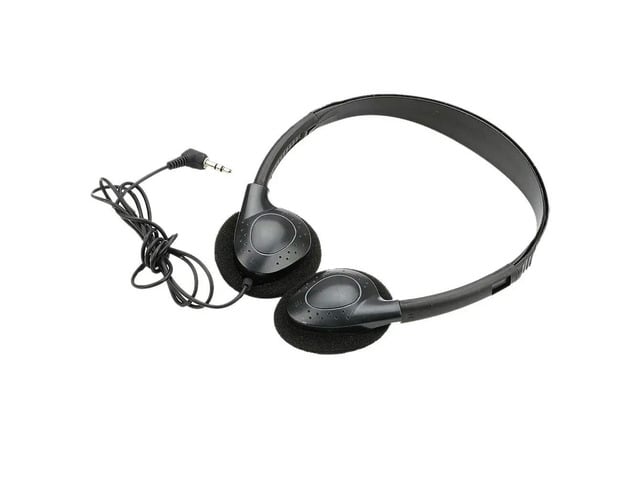 Black Wired Headphone Plastic Material High Stability Low Power Consumption Gaming Headset for Pc Guitar Home Music