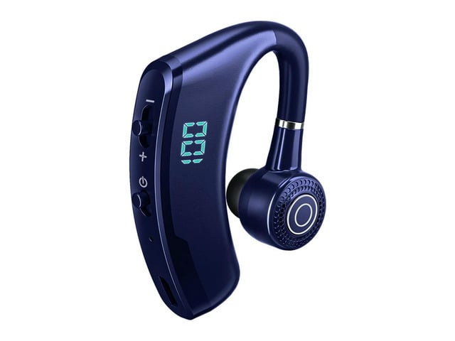 Waterproof Hanging Ear Headset Bluetooth-compatible Handsfree Headphone LED Digital Display Earbuds
