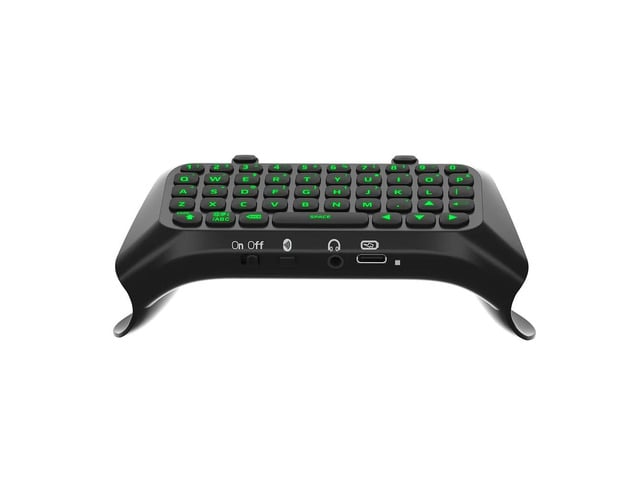 Mini Keypad Chatpad 500mAh Keyboard Bluetooth-Compatible Green Backlight Built-in Speaker for Elite Handle