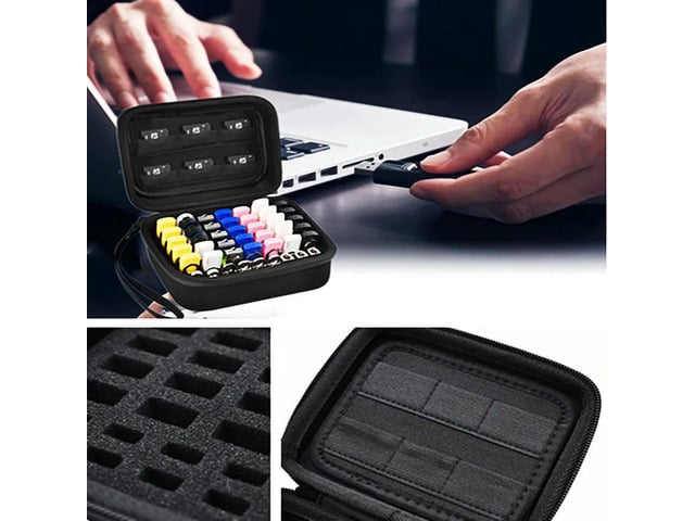 USB Flash Drive Case SD Card USB Case Shockproof Case Holder USB Carrying Bag for USB Flash Drive Pen