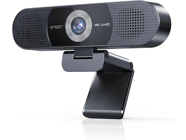EMEET C980 PRO 3-in-1 4K Webcam with Microphone and Speaker, 60°-98° FOV
