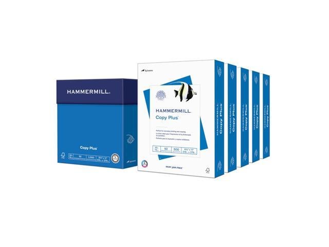 Printer Paper, 20 lb Copy Plus, 8.5 x 11-5 Ream (2,500 Sheets) - 92 Bright