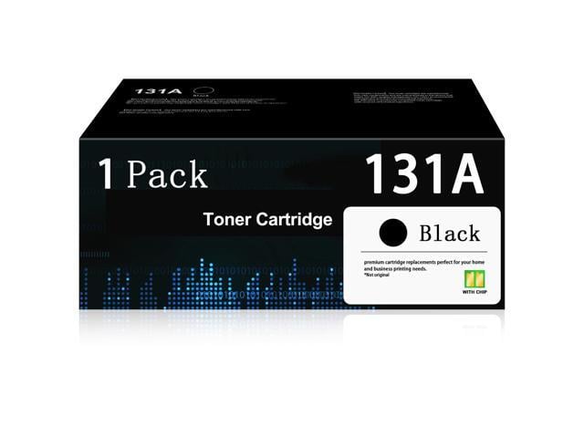 HP 131A 1-Pack Black Toner Cartridge Replacement for HP 131A Toner Color LaserJet Pro 200 M251nw MFP M276nw M276n M251n Printer (with Chip)