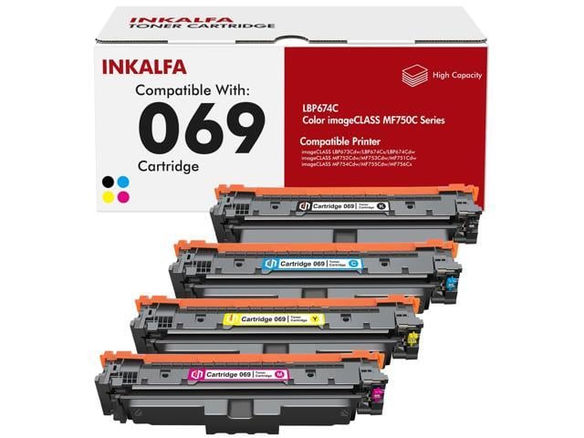 Canon 069 069H Toner Cartridge Set MF753Cdw MF751Cdw MF750C Series Compatible for Canon 069 069H Color ImageCLASS LBP674C LBP674Cdw MF752Cdw Printer...