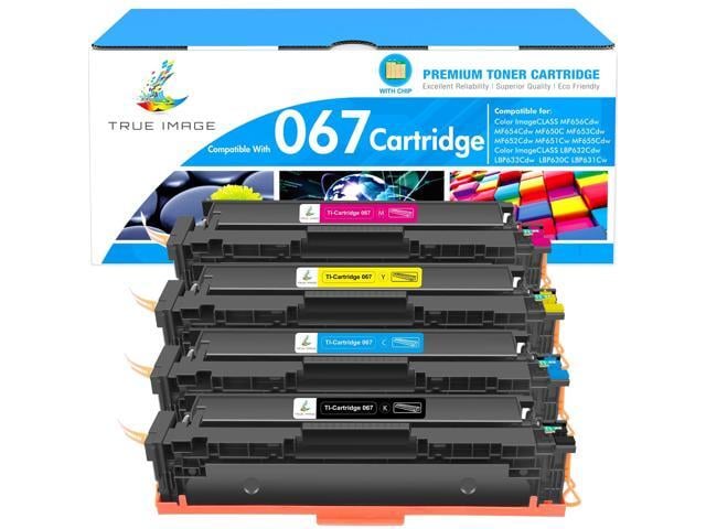 Canon 067 067H Toner Cartridge Set for Canon MF656Cdw MF654Cdw LBP632Cdw 4 Pack Compatible for Canon 067 Color ImageCLASS LBP633Cdw MF653Cdw MF652Cdw...
