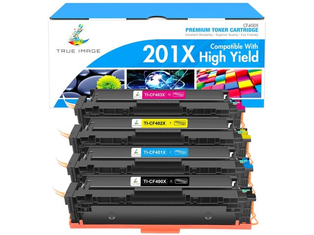 HP 201X Toner Cartridge 4 Pack High Yield 201A MFP M277dw M252dw Compatible for HP Color Laserjet M277dw Pro M252dw M252n M277c6 M274n M277 M252...