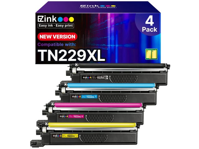 Brother Compatible TN229XL Toner Cartridges Replacement for Brother TN229XL toner cartridges TN-229XL TN229 XL to use with MFC-L3720CDW MFC-L3780CDW...