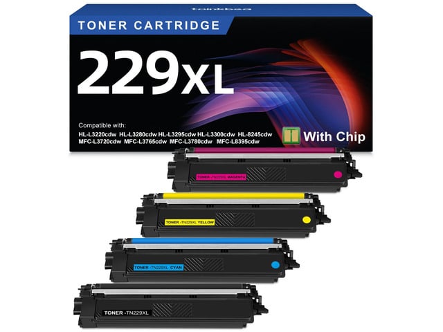Brother TN229XL 229XL TN229 High Yield Toner Cartridge Compatible Replacement for Brother TN229XL TN-229 Works with Brother MFC-L3720CDW L3780CDW L3765CDW...