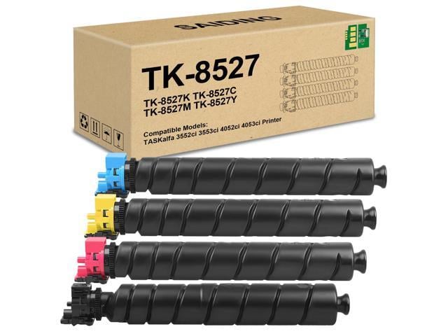TK-8527 TK8527 TK 8527 Toner Cartridge TK-8527K TK-8527C TK-8527M TK-8527Y Compatible for Kyocera TASKalfa 3552ci 3553ci 4052ci 4053ci Printer(4...