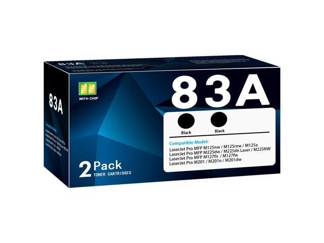 83A Toner Cartridge Black 2-Pack, Compatible with 83A 83X M201dw Toner Laser Jet Pro M201n M201dw MFP M125a M125nw M125rnw M127fn M127fw M225dn...