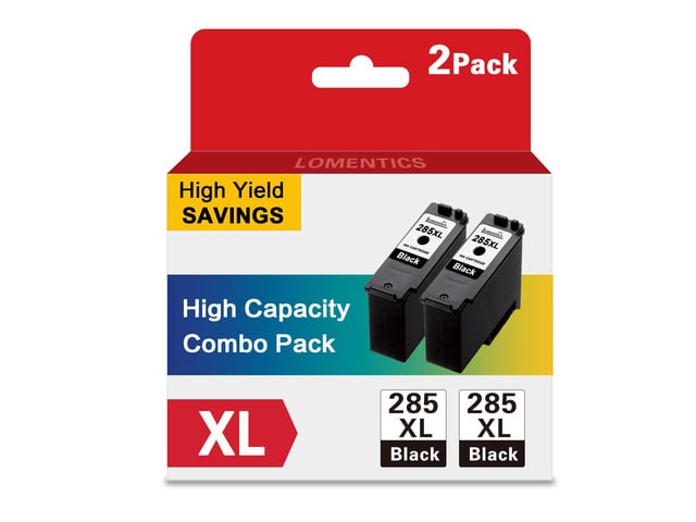 Canon PG-285 XL Black Ink Cartridges (2-Pack, Black) - Lometic PG-285XL Ink Replacement for Canon PIXMA TS7720 and TR7820 Printer