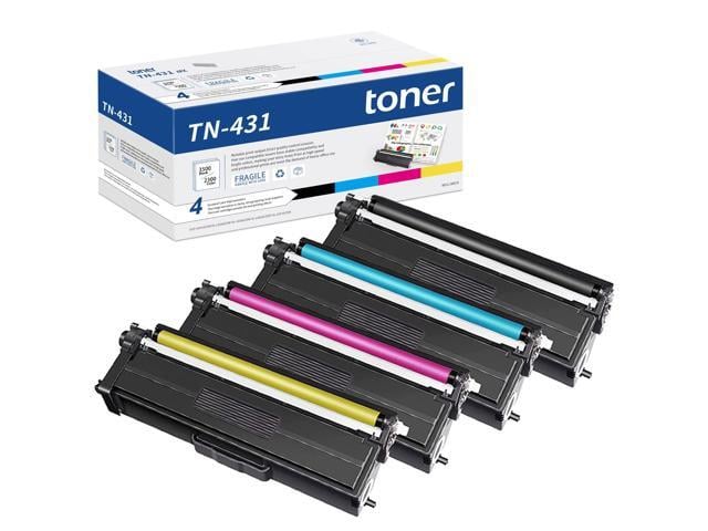 Brother TN 431 Toner Cartridge 4 Pack Replacement for Brother TN431 4-Color Toner Cartridge Set for TN431BK TN431C TN431M TN431Y Toner MFC-L8610CDW...