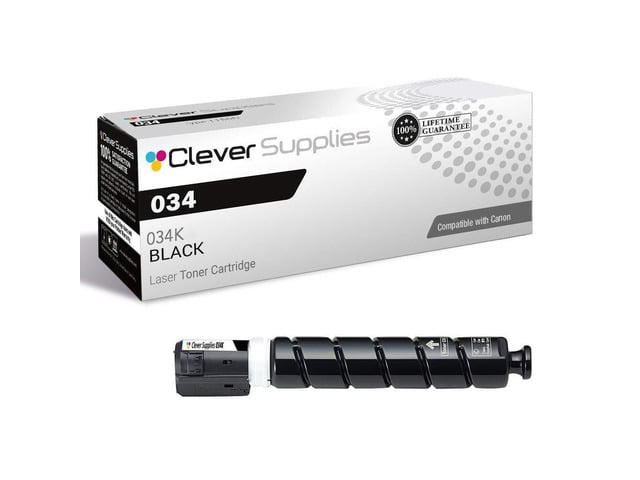 Canon CS Compatible Toner Cartridge Replacement with Canon 034 034K Black ImageClass MF810Cdn MF820Cdn Toner Cartridge Black