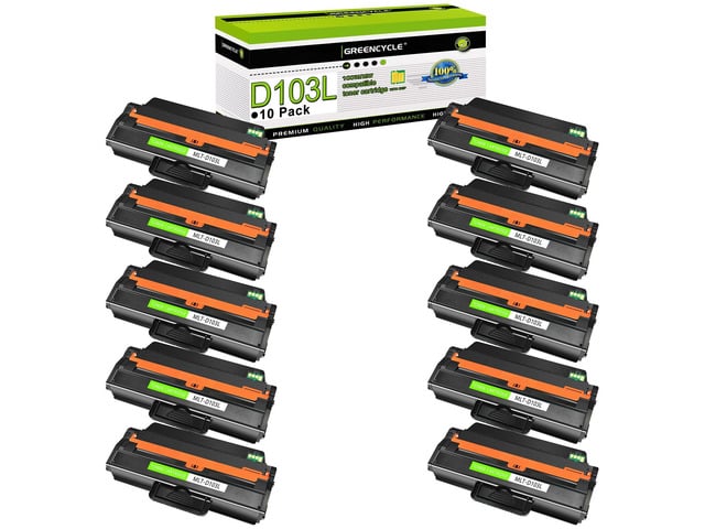 Samsung Toner Compatible for Samsung 103L MLT-D103L Black 10-Pack Works with ML-2955ND ML-2955DW ML-2950ND SCX-4729FW SCX-4729FD printers ~2,500p each...