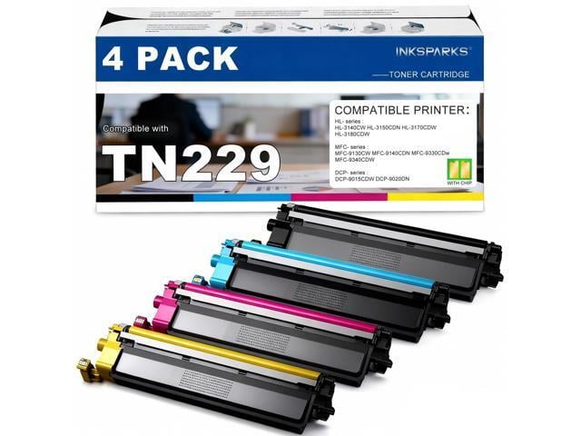 Brother Compatible TN229 Toner Cartridges for Brother MFC-L3765CDW MFC-L3780CDW HL-L3220CDW HL-L3280CDW HL-L3295CDW HL-L3300CDW Printers, High Yield, Black...