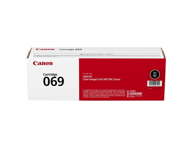 Genuine 069 Black Toner Cartridge Compatible with MF753Cdw, MF751Cdw, LBP674Cdw